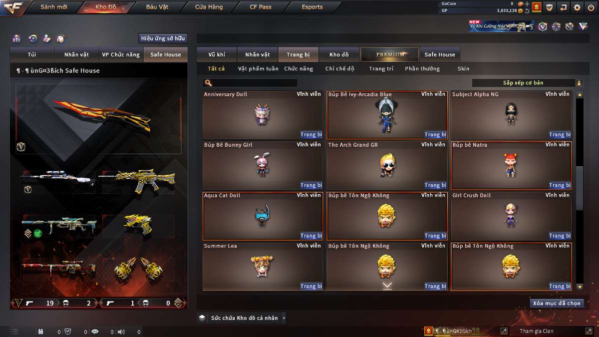 shop acc cf uy tin gia re
